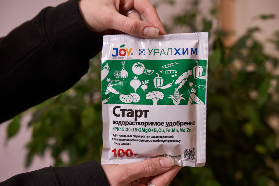 Водорастворимое удобрение "Старт" JOY УРАЛХИМ, 100 г 