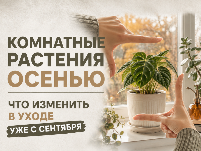 Комнатные растения осенью: что меняется в уходе с сентября