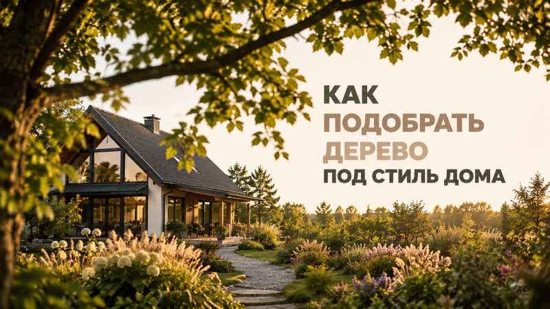 Как подобрать дерево под стиль дома: чтобы архитектура и сад выглядели единым целым