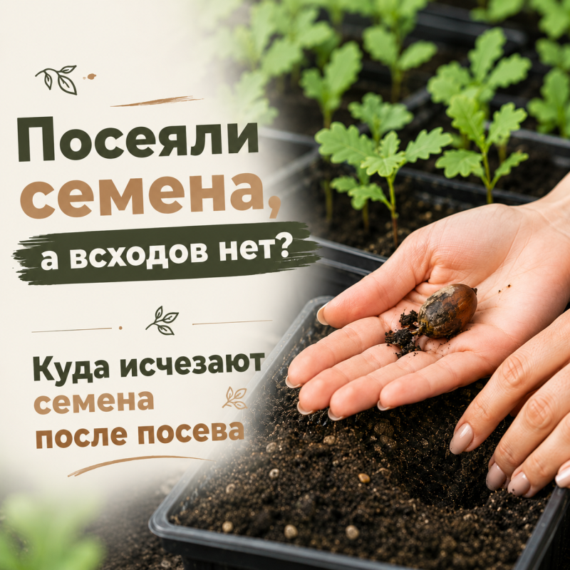 Посеяли семена, а всходов нет? Куда исчезают семена после посева