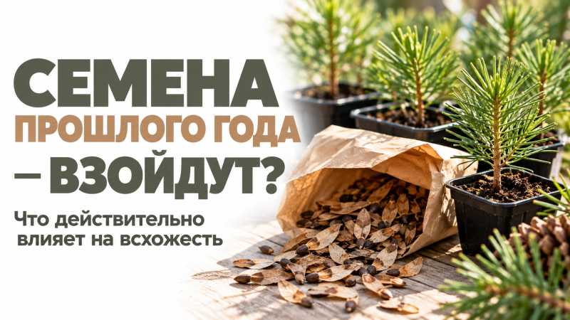 Обложка статьи о сроках хранения и всхожести семян прошлых сезонов