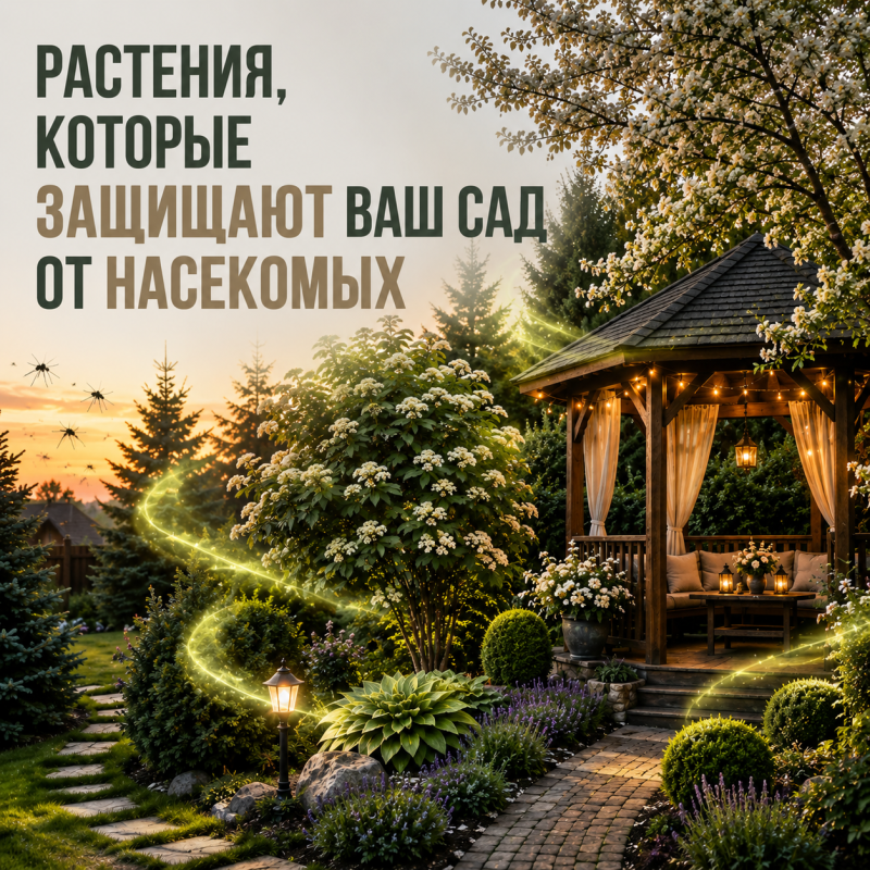 Деревья и кустарники, которые защищают сад от насекомых: что работает, а что миф