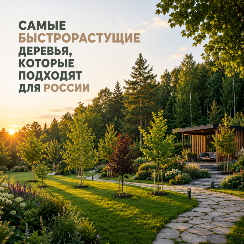 10 быстрорастущих деревьев, которые действительно быстро растут в России