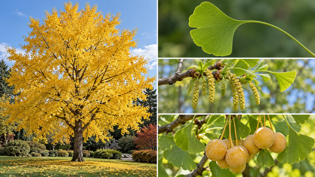 Ботанический коллаж гинкго в разные сезоны.png