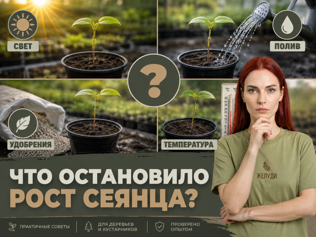 что остановило рост сеянцев?